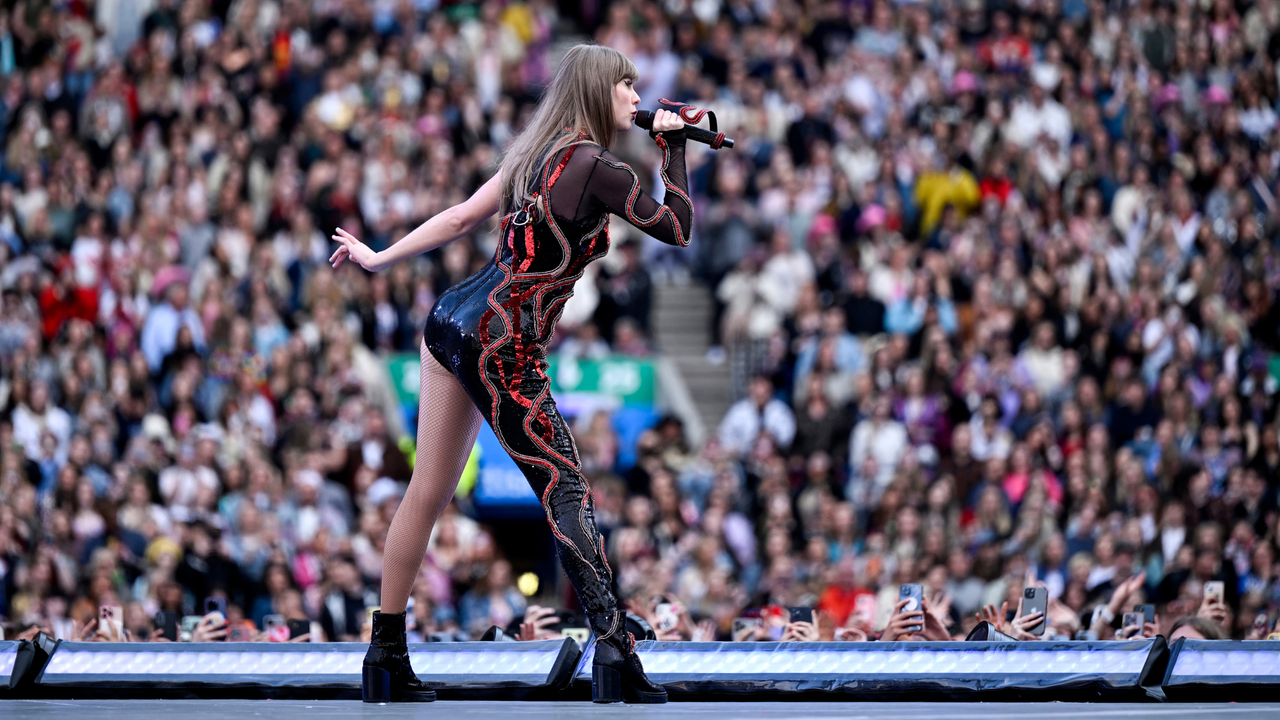 Taylor Swift performs at Scottish Gas Murrayfield Stadium on June 07, 2024 in Edinburgh, Scotland.