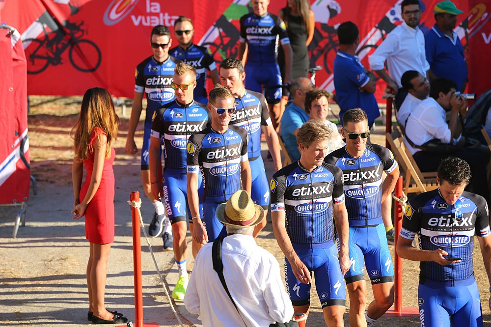 Etixx-QuickStep at the 2016 Vuelta a Espana team presentation