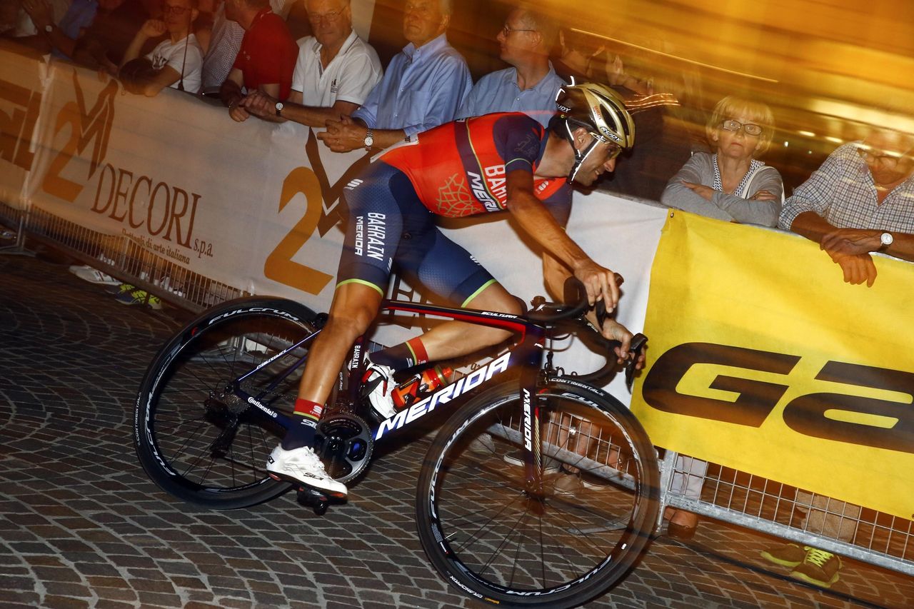 Vincenzo Nibali out on course during the Cycling Stars Criterium