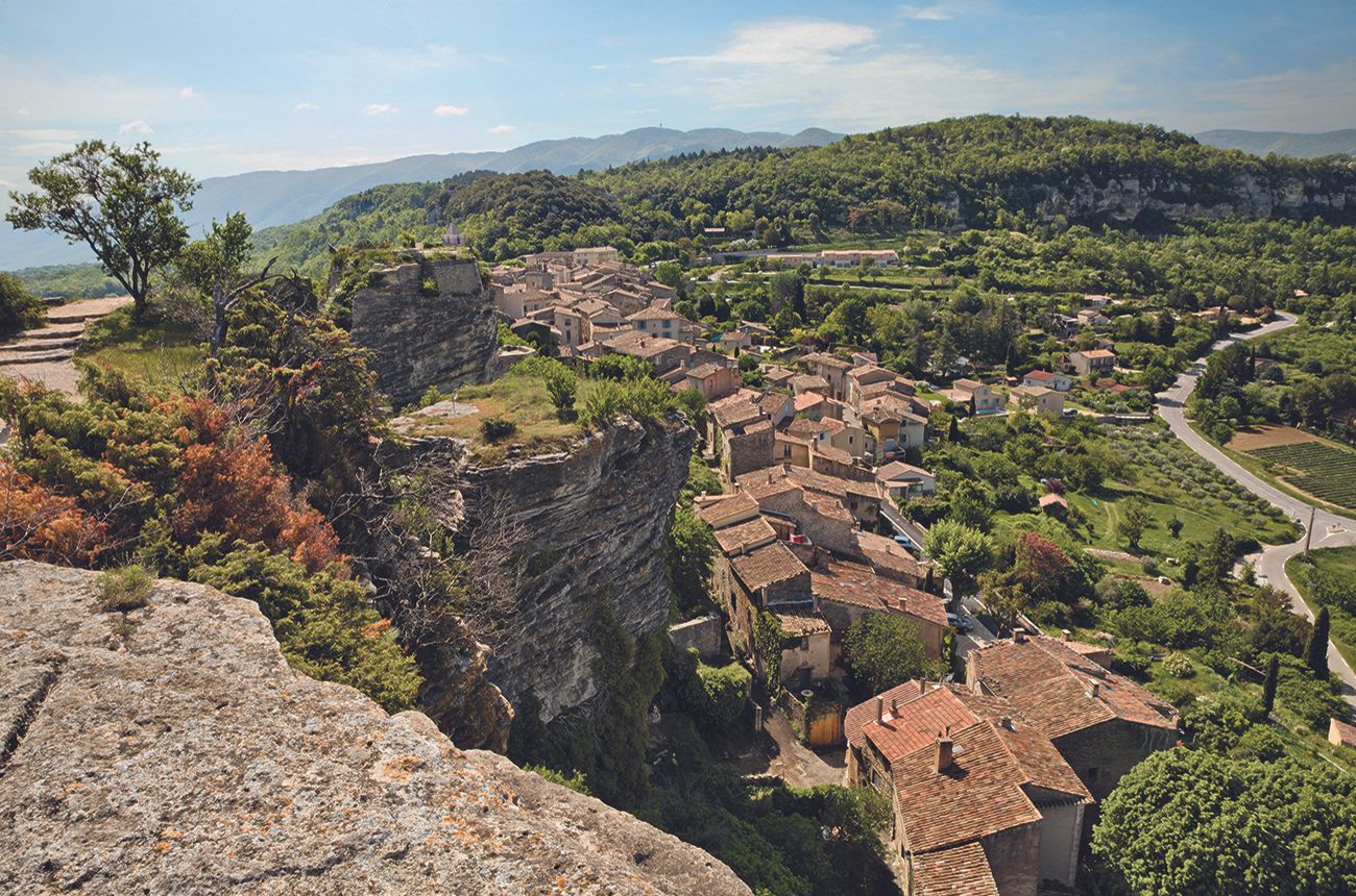 image of a Medieval village and countryside