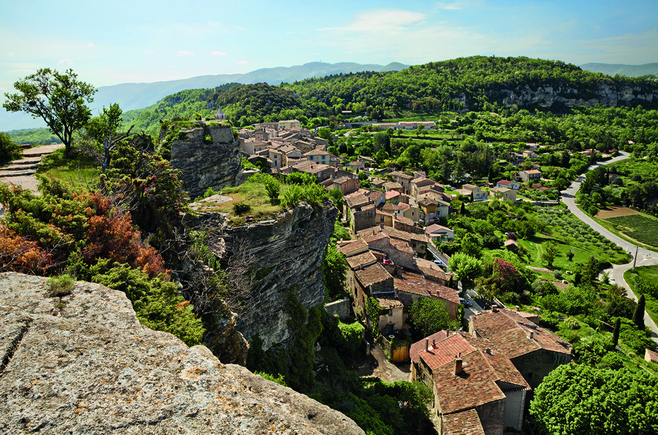 image of a Medieval village and countryside
