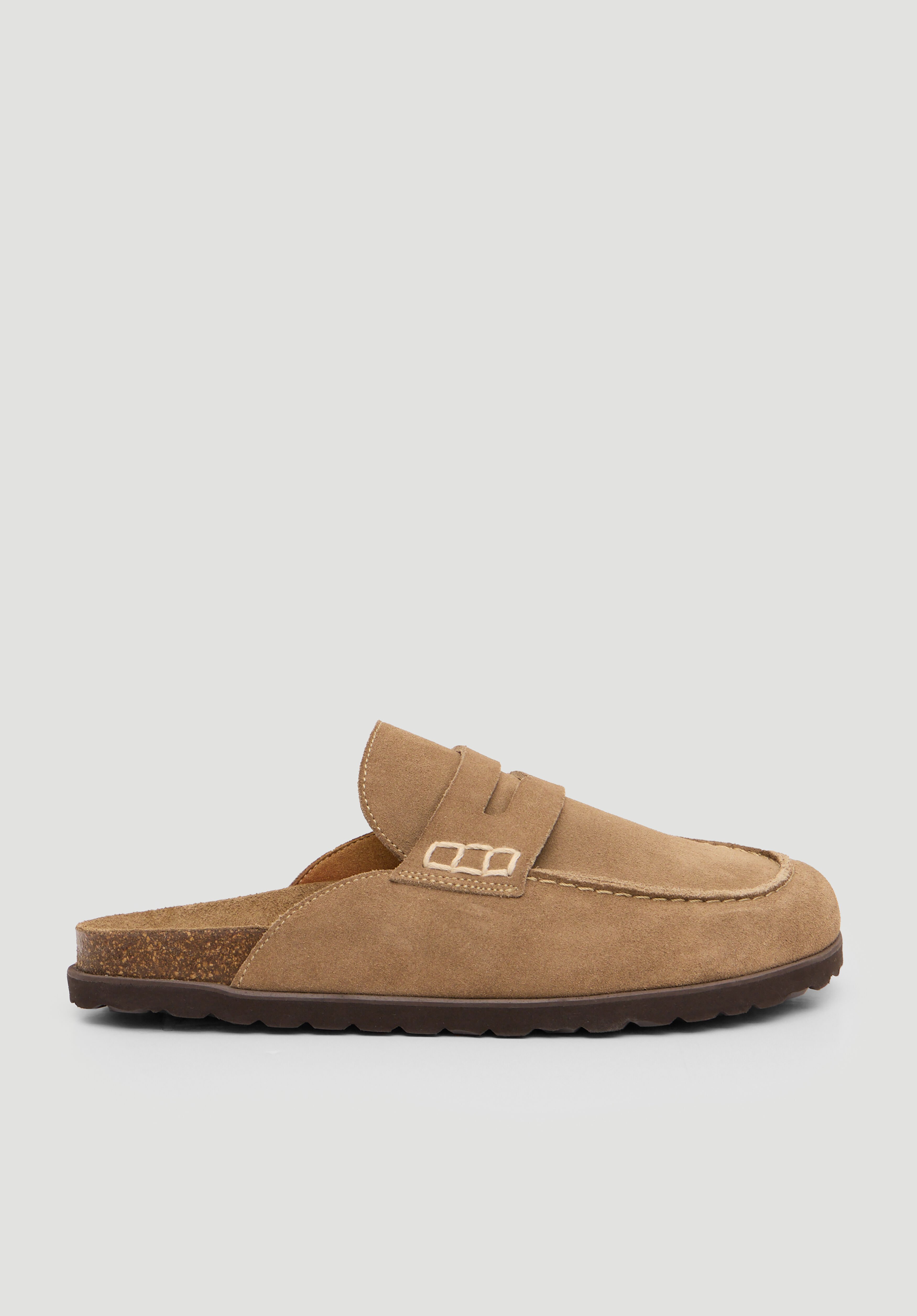 Rune Suede Padded Mules