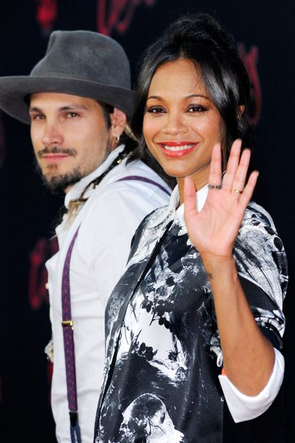 Zoe Saldana Did Her Own Hair for the Latin Grammys