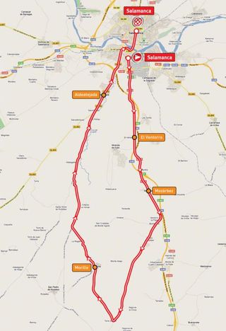Vuelta Stage 10 map