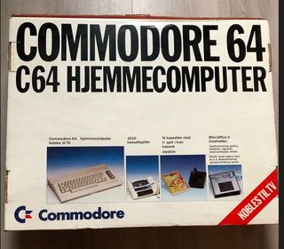 Retrospill - boksen til en Commodore 64
