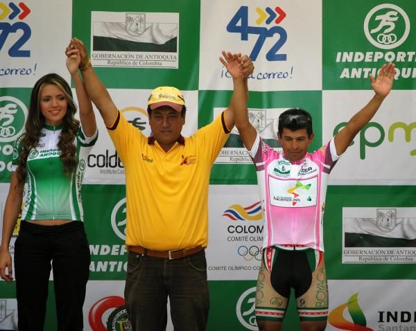 The stage 4 podium