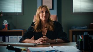 Debra Stephenson plays Jeni Sinclaire in Holby City