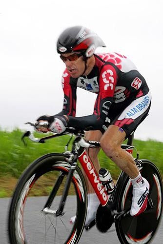 Stuart O'Grady (CSC) comes through early on.