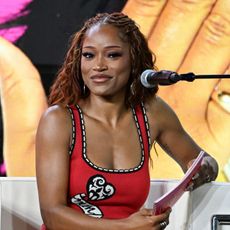 Keke Palmer speaks onstage during the 2025 ESSENCE Festival Of Culture