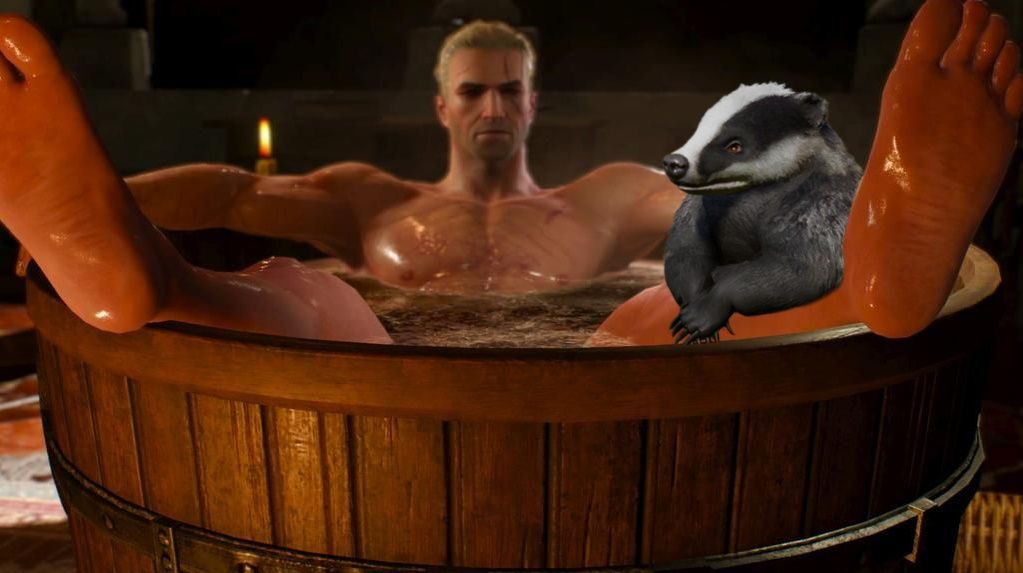 Geralt and the Baldur&#039;s Gate badger