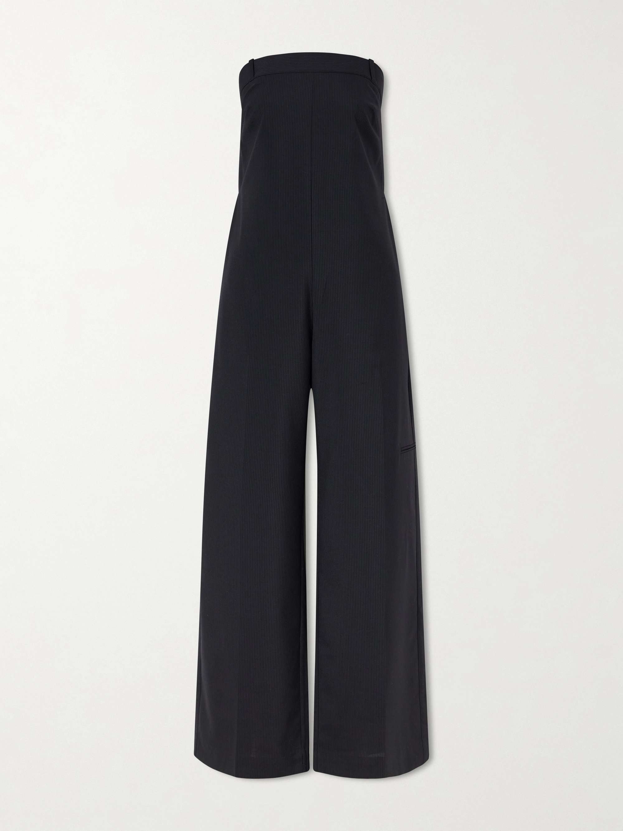 Pinstriped Woven Jumpsuit
