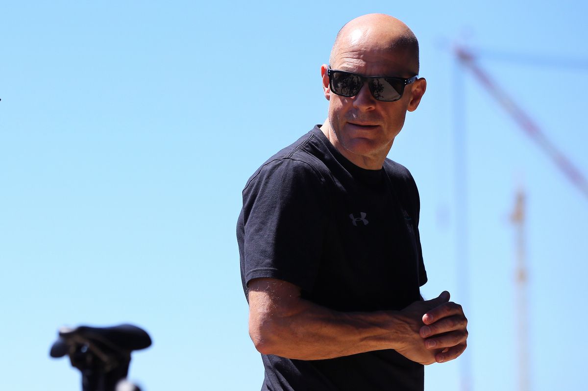 Team Sky principal David Brailsford is at the Giro