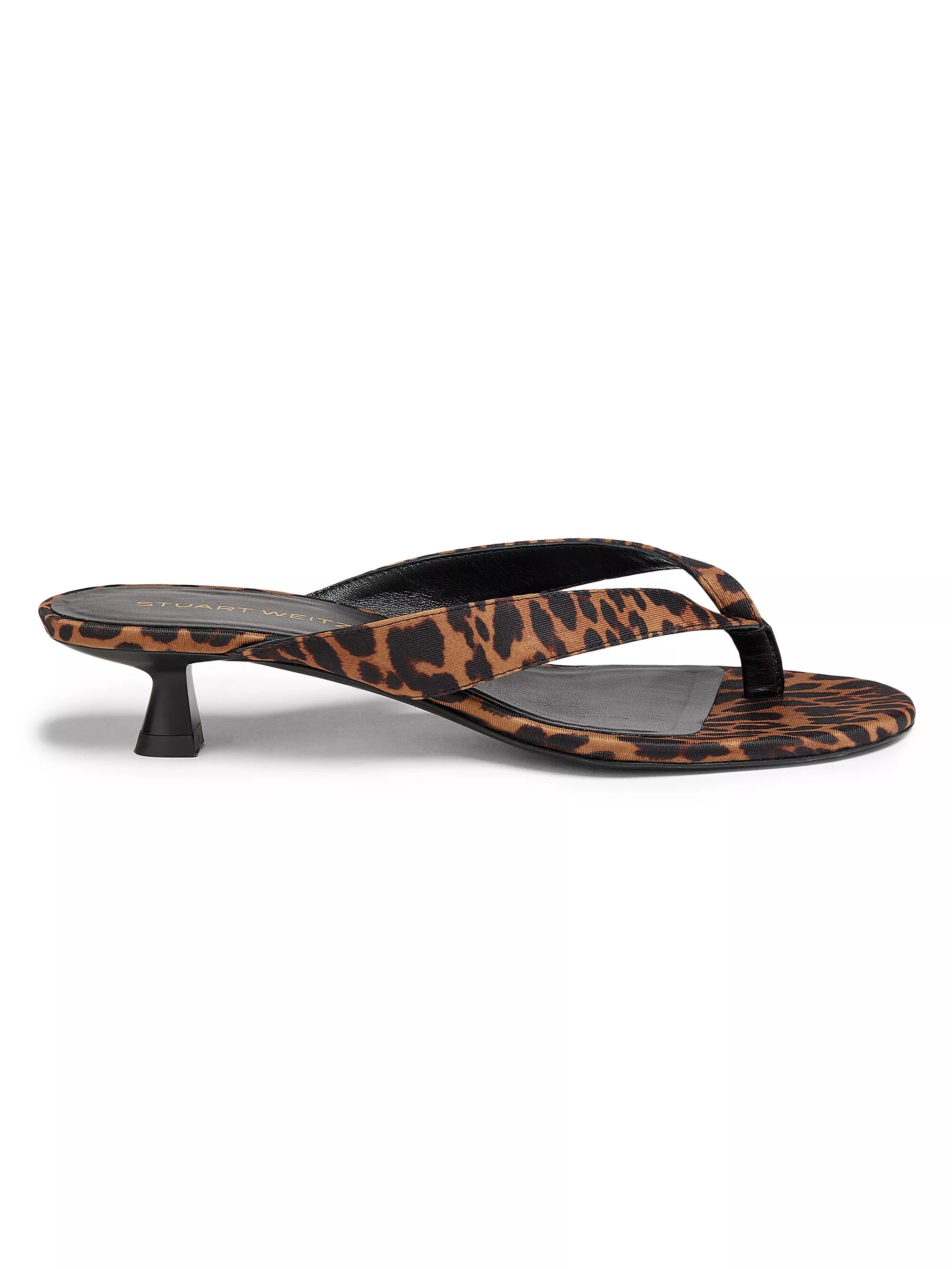 Rio Sleek 35mm Leopard-Printed Leather Sandals