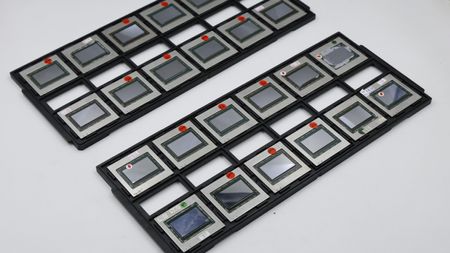 Trays of dead high-end RDNA 2 GPU cores