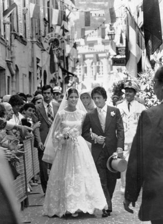 royal wedding dresses Caroline of Monaco