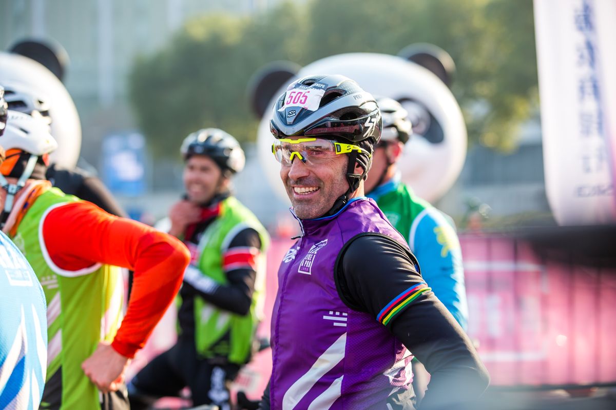 2003 road race world champion Igor Astarloa was happy to line up at the 2019 Ride Like a Pro event in Shanghai, China