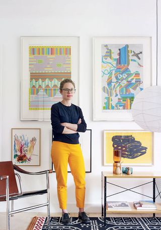 Stef Orazi, pictured at her own London home