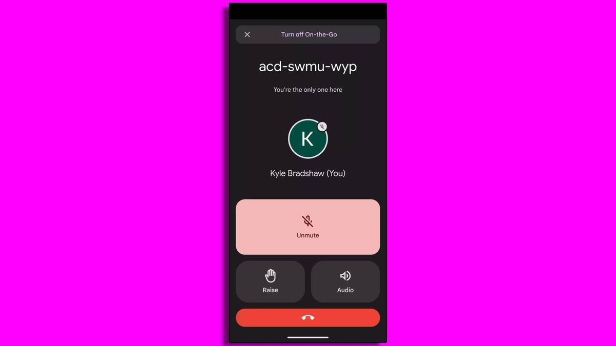 on the go feature screenshot