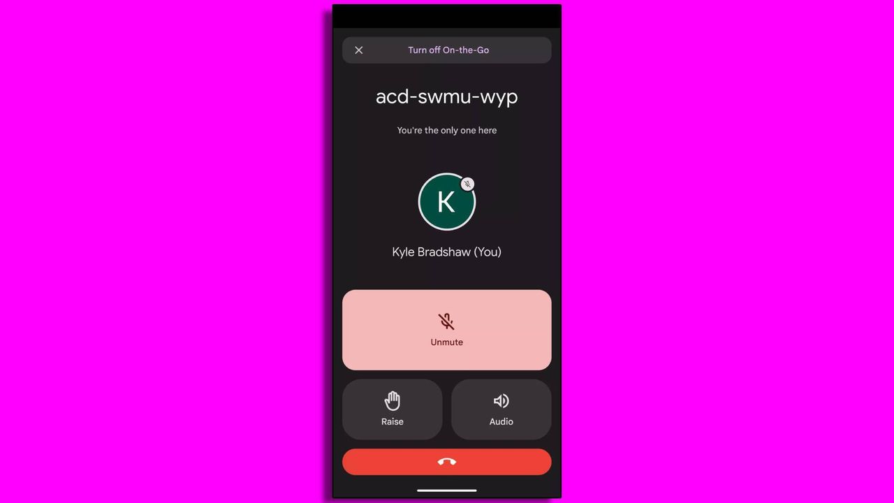 on the go feature screenshot