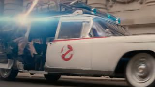 An action-packed scene in Ghostbusters: Frozen Empire