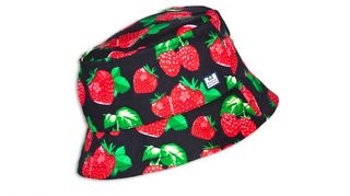 strawberry print cap