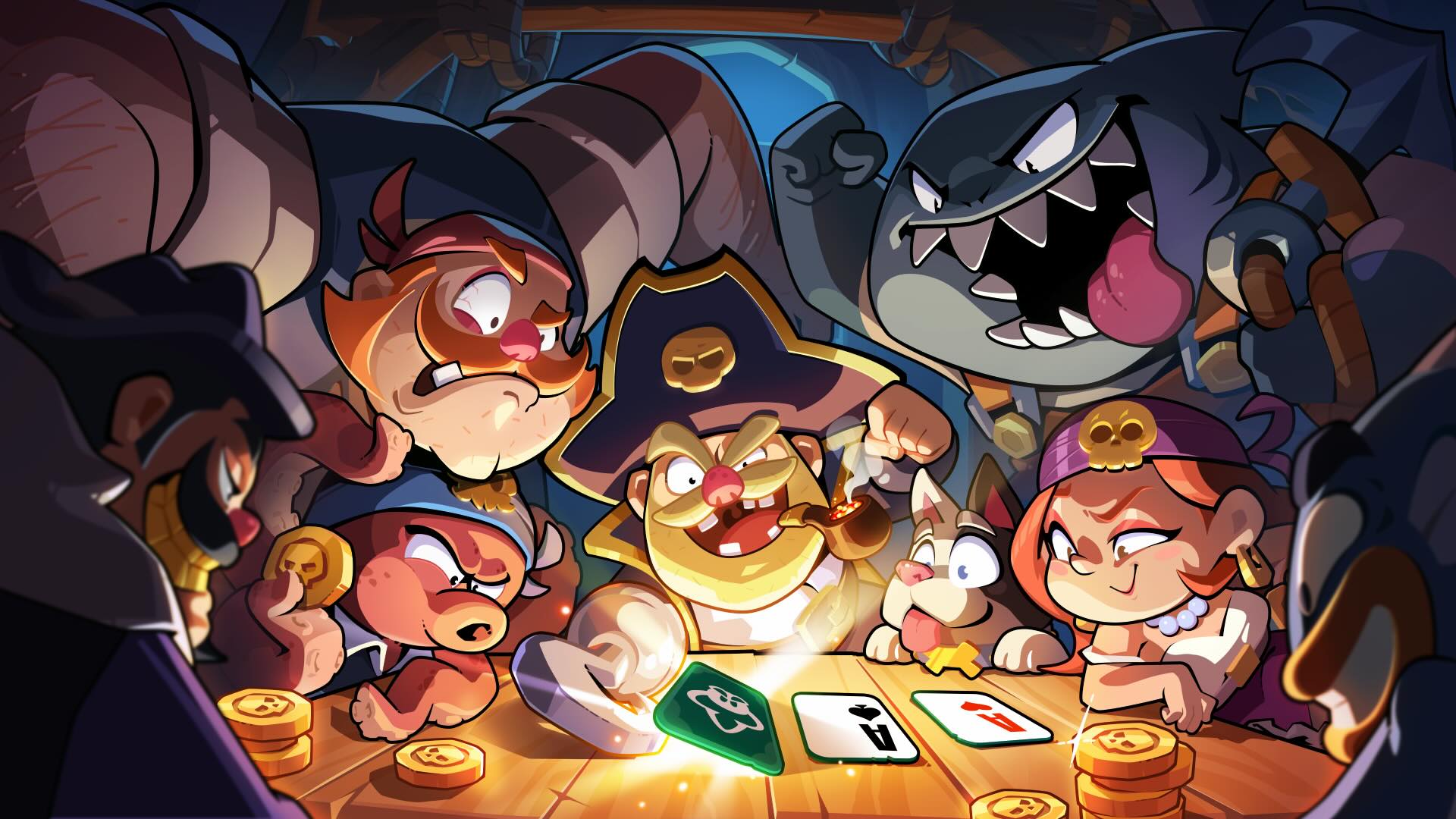 Pirates play poker.