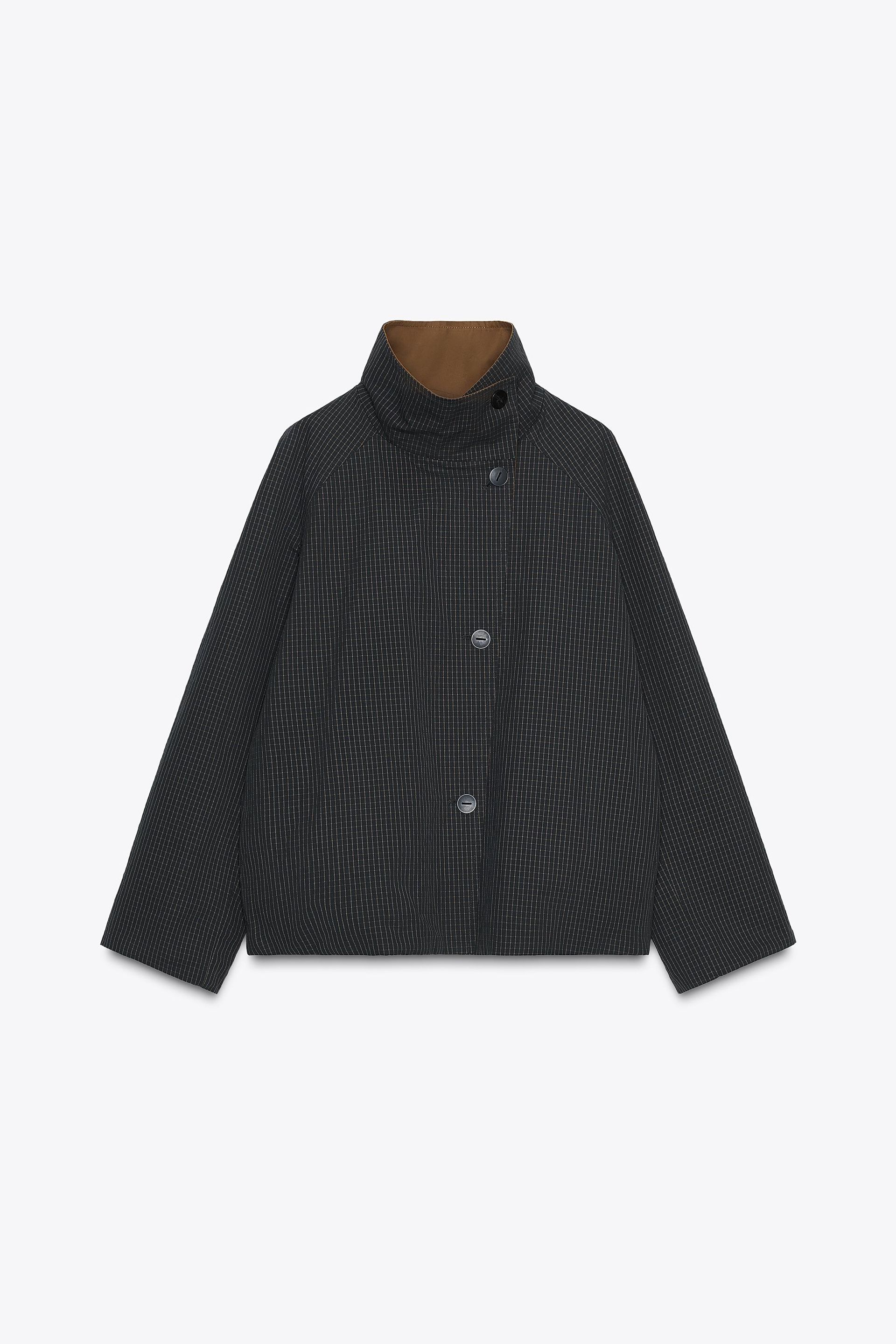 Zw Collection Reversible Short Trench Coat