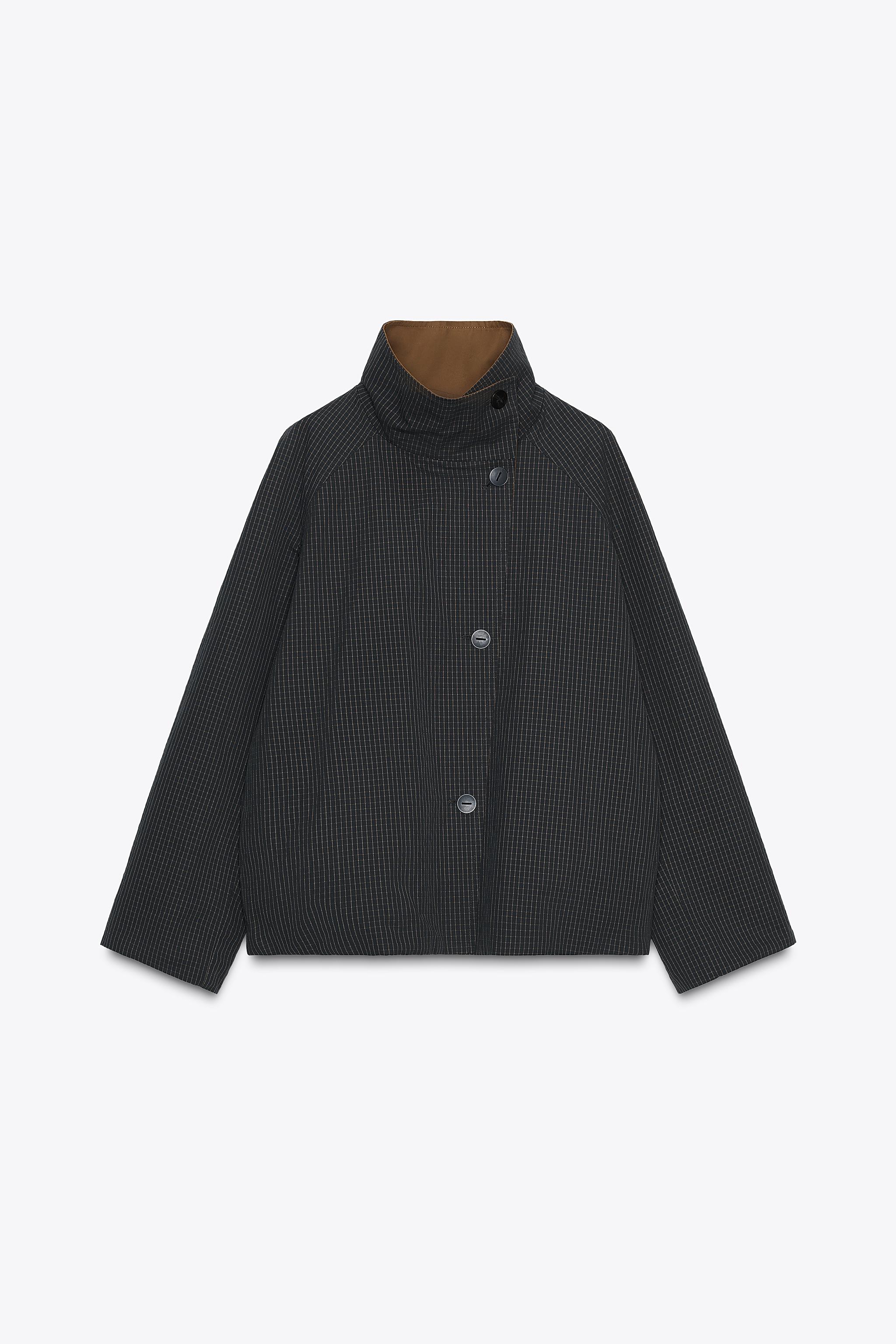 Zw Collection Reversible Short Trench Coat