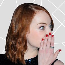 Emma Stone Wearing Melissa Kaye Rings