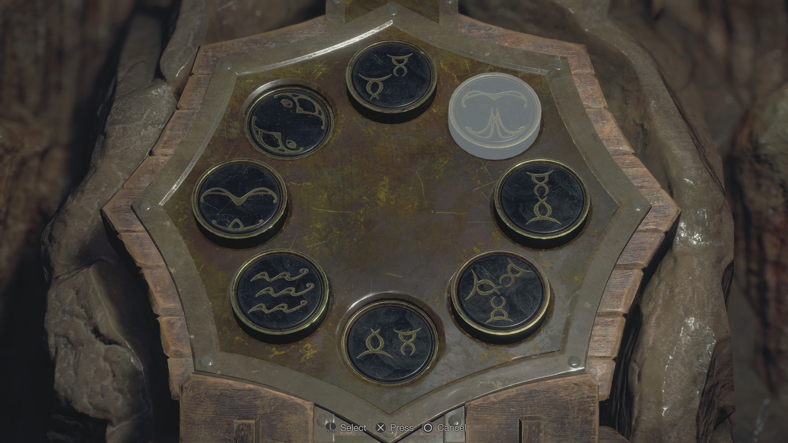 Resident Evil 4 Remake cave puzzle symbols