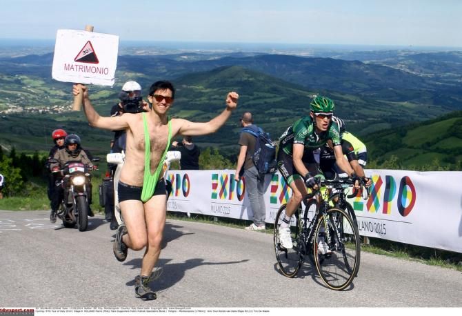 Pierre Rolland (Europcar), Julian Arredondo (Trek) and Borat