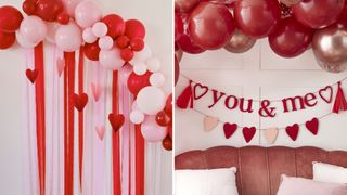Valentine's day decoration balloon arches