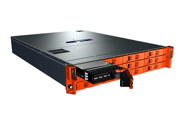 The LaCie 12big Rack Network and a removable disk caddy