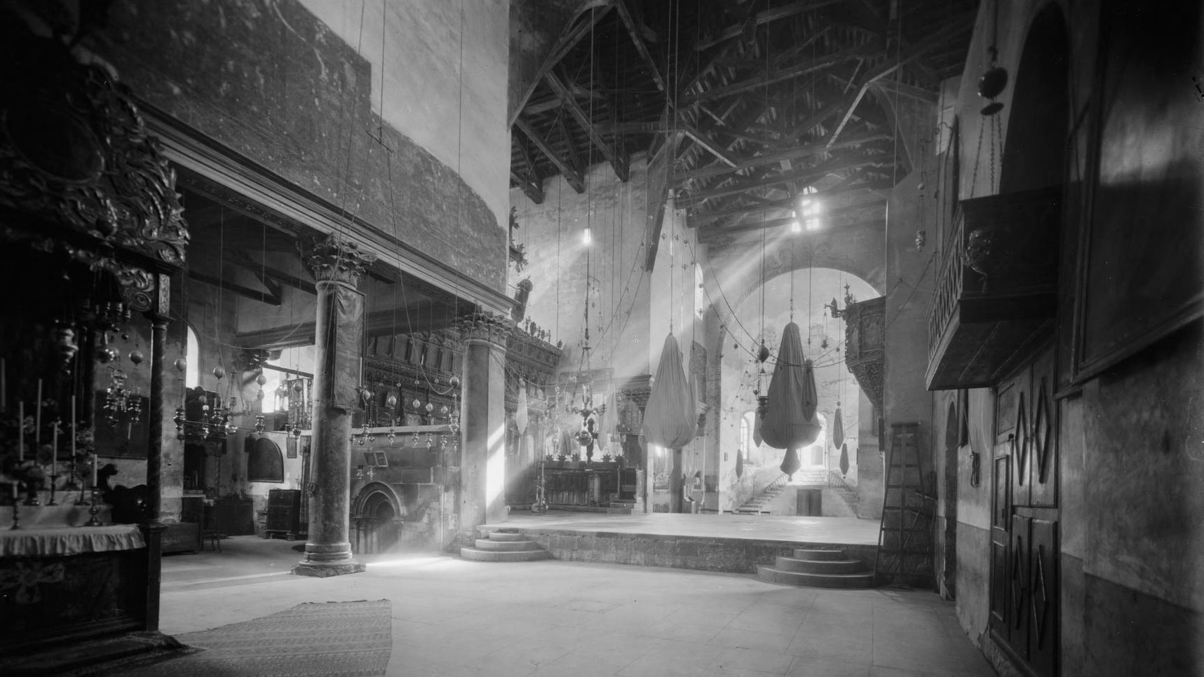 An 1898 photograph of the 6th century Church of the Nativity in Bethlehem