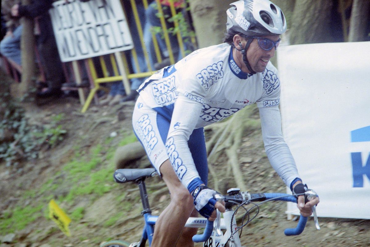 BMC sports director Fabio Baldato riding the 2001 Tour of Flanders