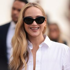 Jennifer Lawrence tried the scarf belt trend with her latest New York outfit