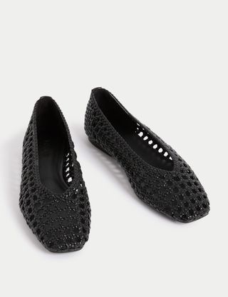 Woven Ballet Pumps