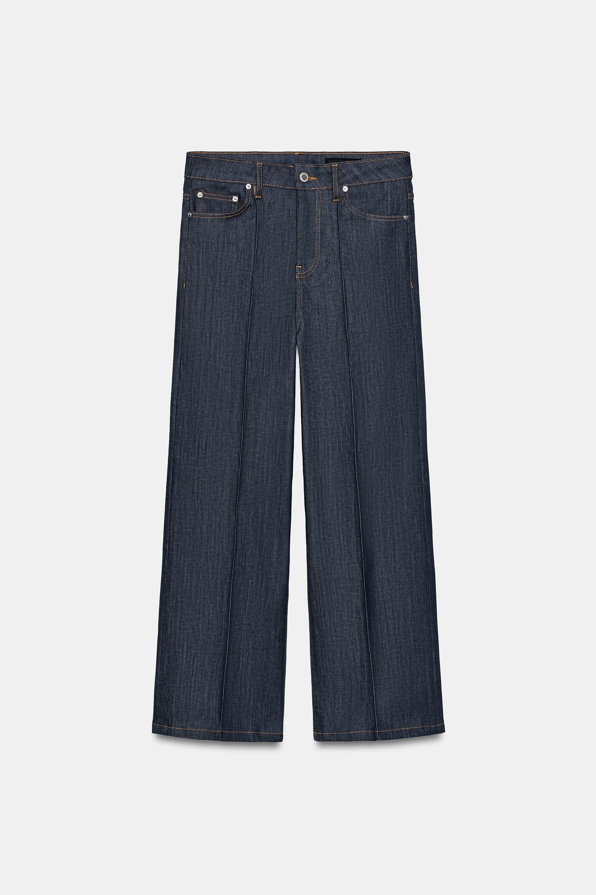 Zara, ZW COLLECTION WIDE LEG HIGH-RISE JEANS