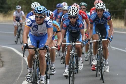 Russell Van Hout (Uni SA) took the lead for a while