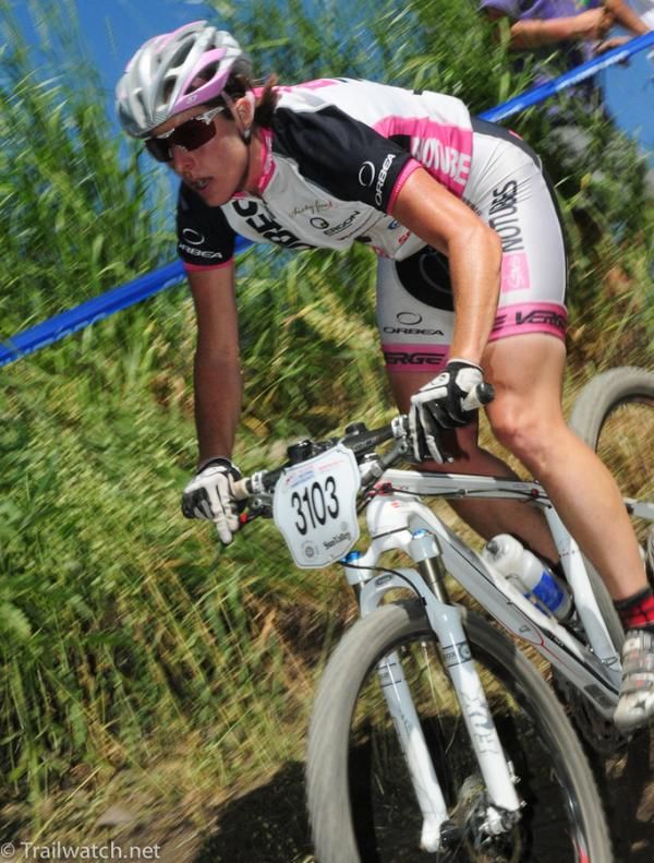 Kathy Sherwin (BMC) riding in the third chase group