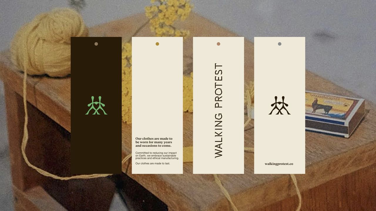 Counter-fashion brand logo uses negative space beautifully