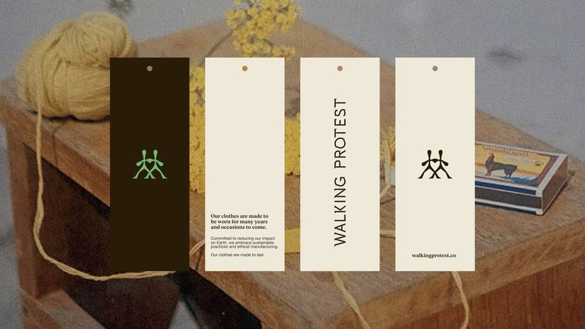 logo for Walking Protest on fashion labels