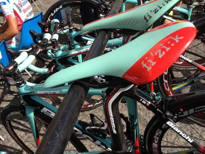 Fizi:k recently announced it was releasing its top range saddles such as the Arione R3 and Antares in colours of the nine pro teams the company are sponsoring this heres the Androni-Giocattoli edition year