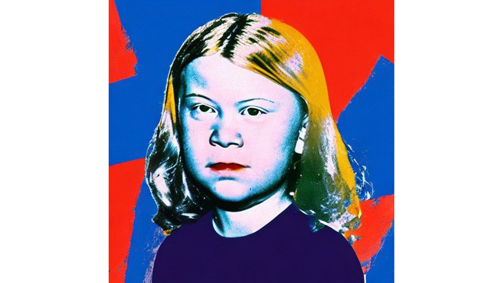 AI-generated art responding to the climate crisis
