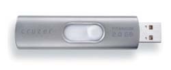 The drives are expected to ship in April with suggested retail pricing of $250 for the 2 GByte version, $170 for 1 GByte and $85 for 512 kByte capacity. The drive is available in a 512 MByte and 1 GByte version.