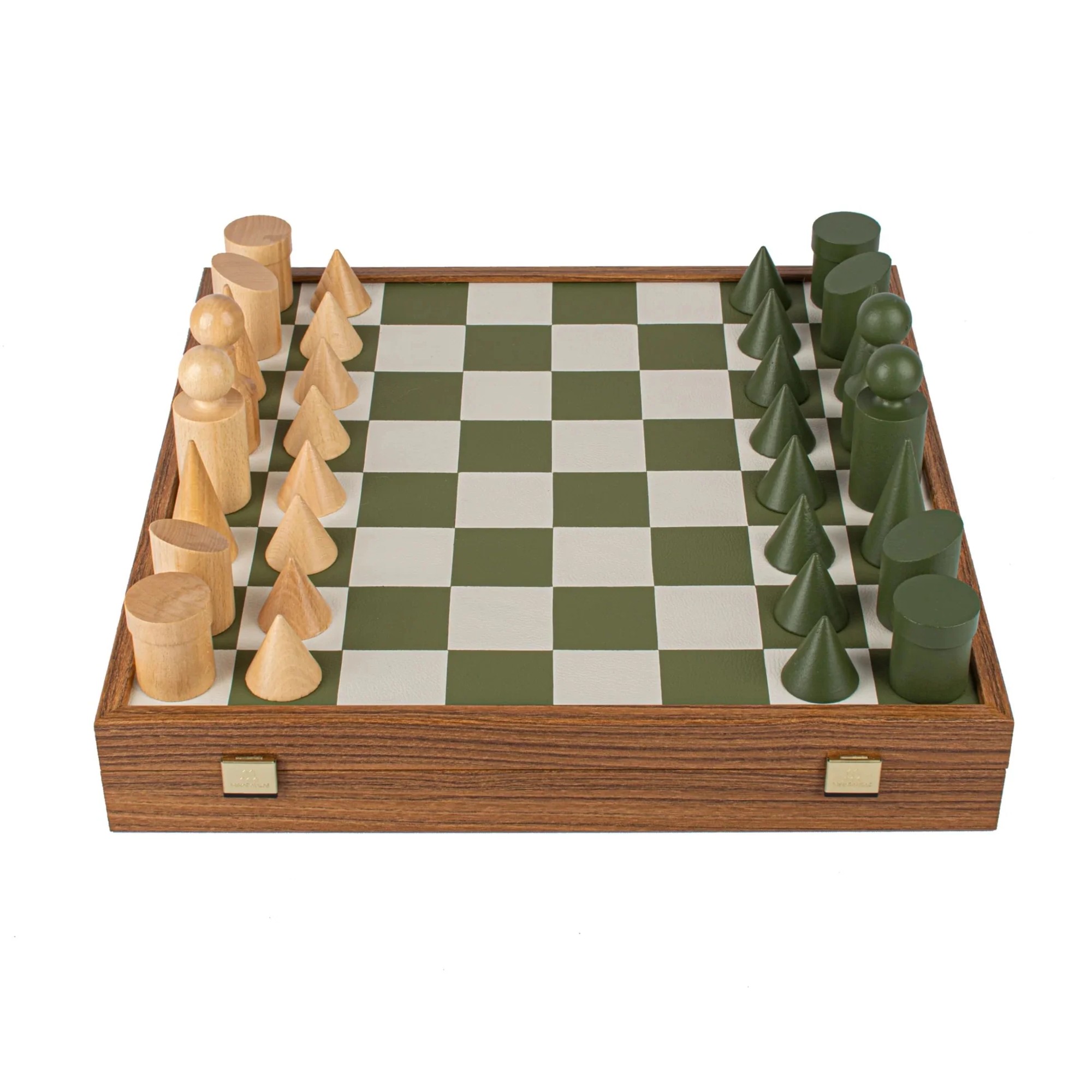 Manopoulos Bauhaus Wooden Chess Set