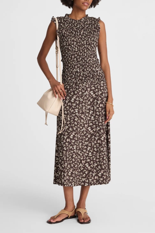 Madewell , Smocked Sleeveless Midi Dress