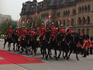 Royal Canadian Mounted Police Arrive