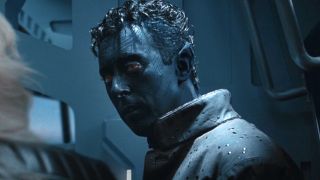 Alan Cumming talking to Storm as Nightcrawler in X-2