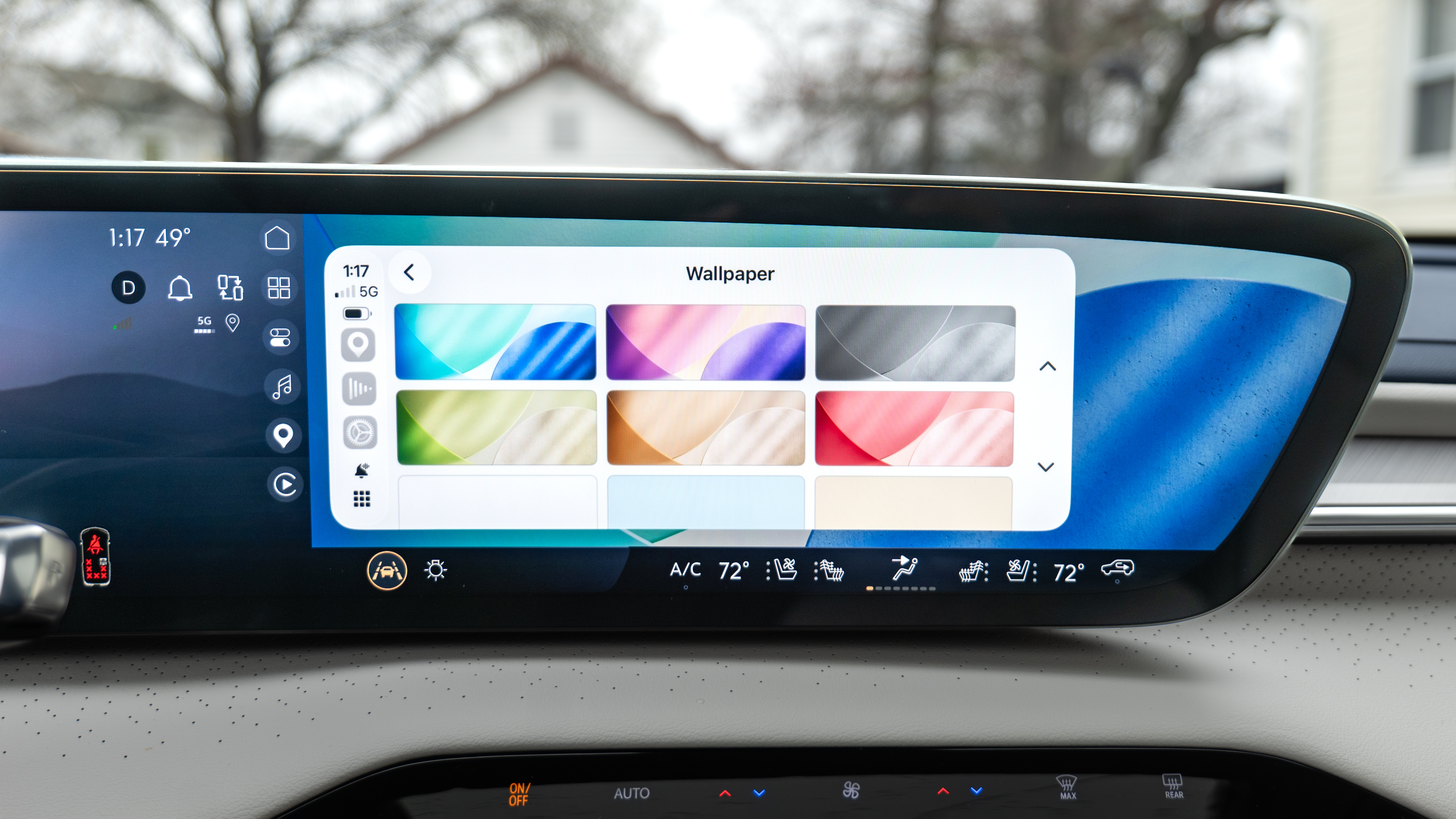 CarPlay in iOS 26.5 beta 1 showing on a screen.